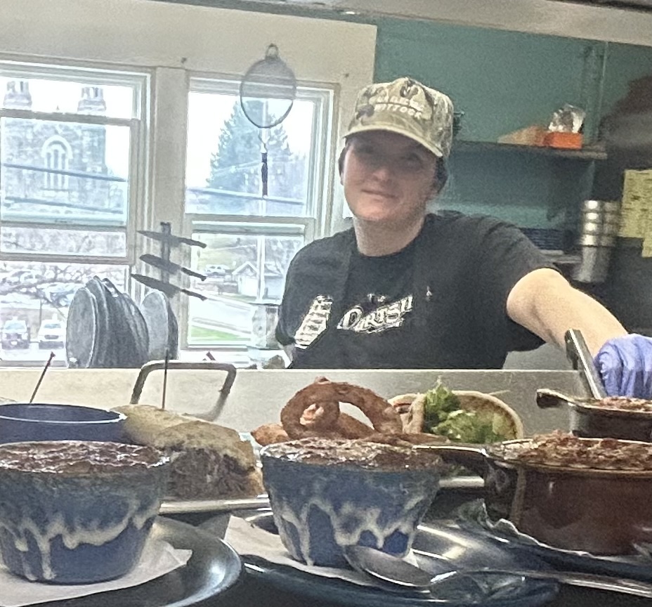 back of house line cook employee at the Portside Inn in Marquette, MI